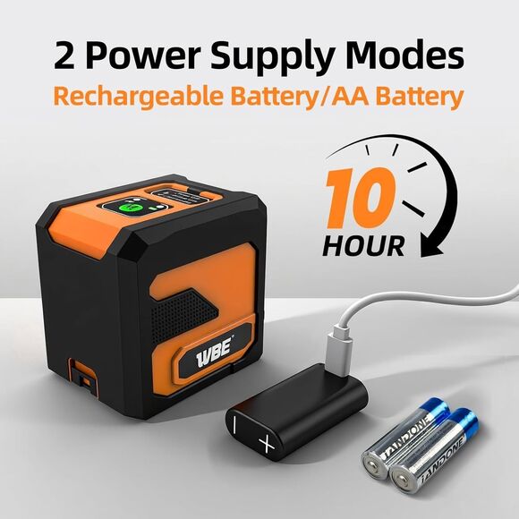 Laser Level Self Leveling w Tripod 100Ft Green Cross Line Leveler Tool 130° - Picture 3 of 16